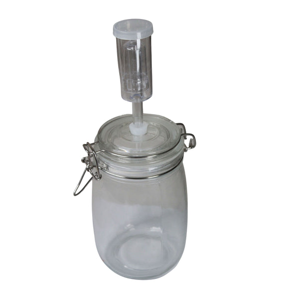 Glass Fermenting Jar with Bung (1L)